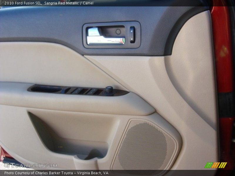 Sangria Red Metallic / Camel 2010 Ford Fusion SEL