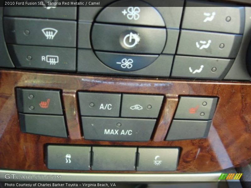 Sangria Red Metallic / Camel 2010 Ford Fusion SEL
