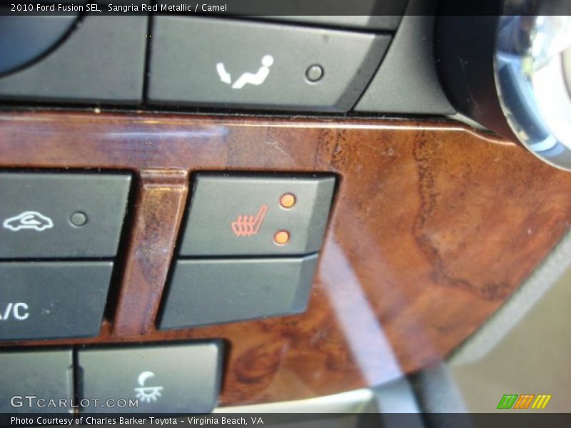 Sangria Red Metallic / Camel 2010 Ford Fusion SEL