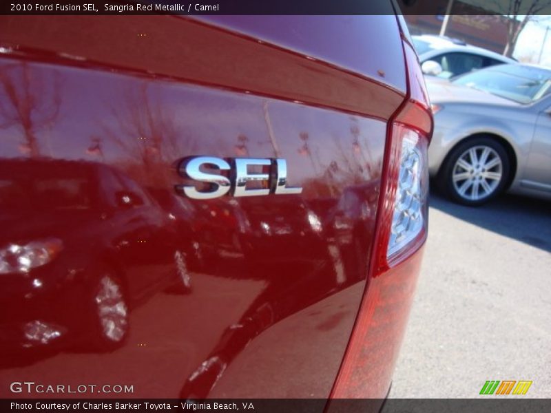Sangria Red Metallic / Camel 2010 Ford Fusion SEL