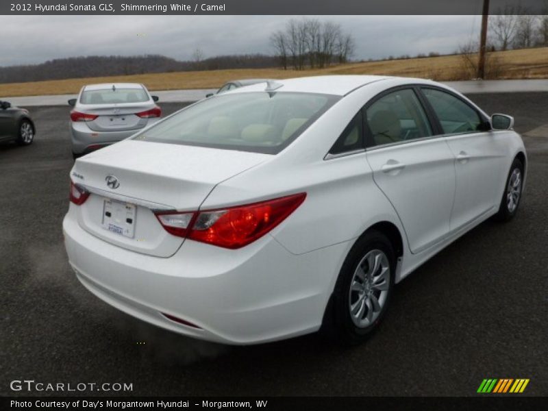 Shimmering White / Camel 2012 Hyundai Sonata GLS