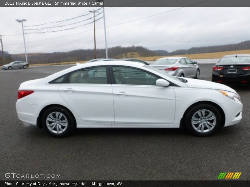 Shimmering White / Camel 2012 Hyundai Sonata GLS