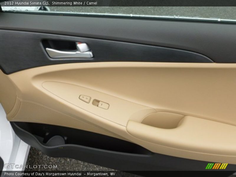 Shimmering White / Camel 2012 Hyundai Sonata GLS
