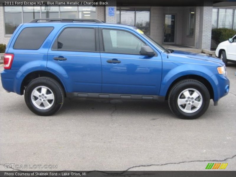 Blue Flame Metallic / Charcoal Black 2011 Ford Escape XLT