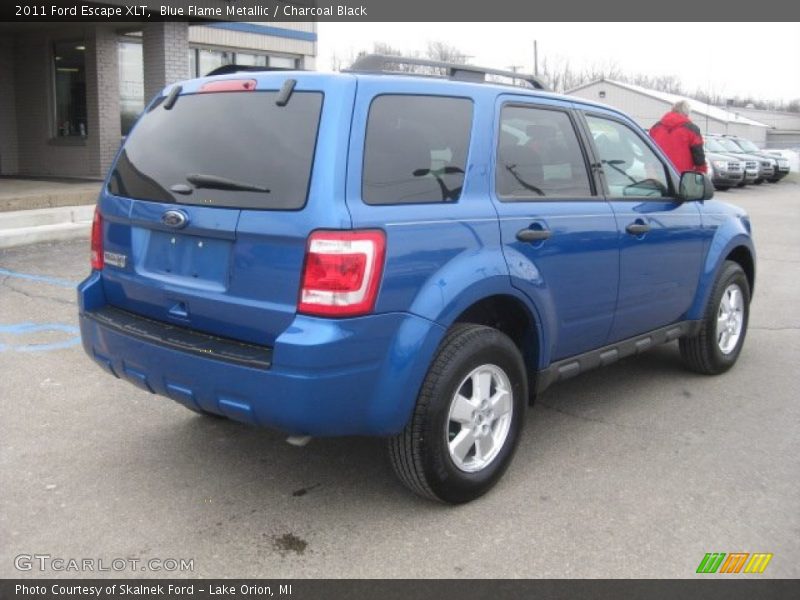 Blue Flame Metallic / Charcoal Black 2011 Ford Escape XLT