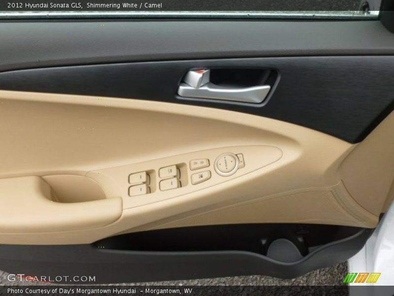 Shimmering White / Camel 2012 Hyundai Sonata GLS