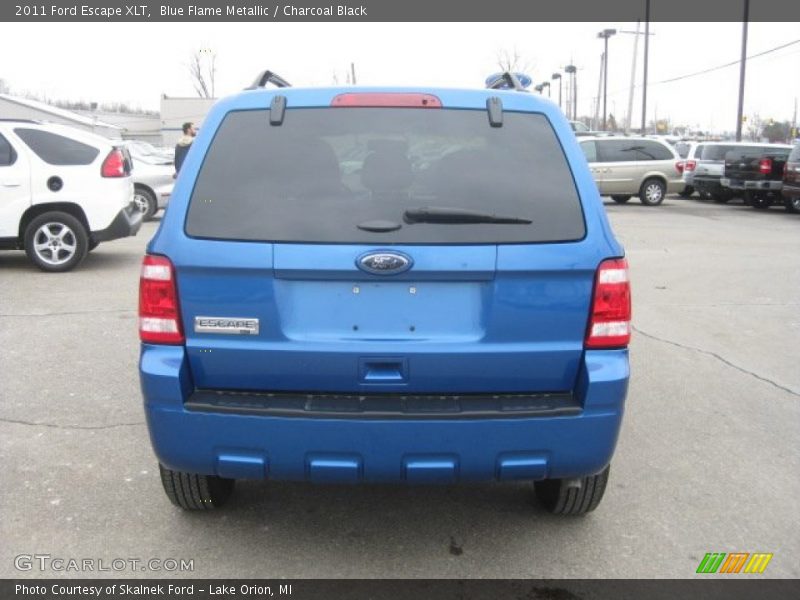 Blue Flame Metallic / Charcoal Black 2011 Ford Escape XLT