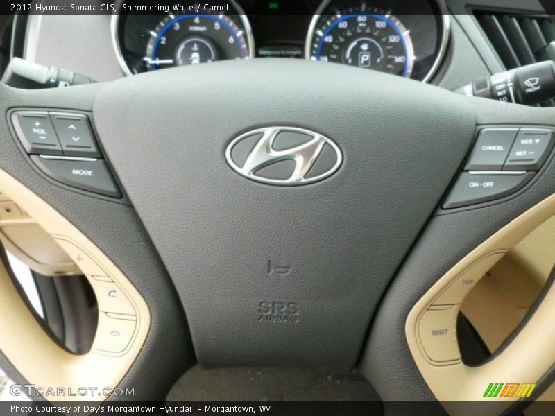 Shimmering White / Camel 2012 Hyundai Sonata GLS