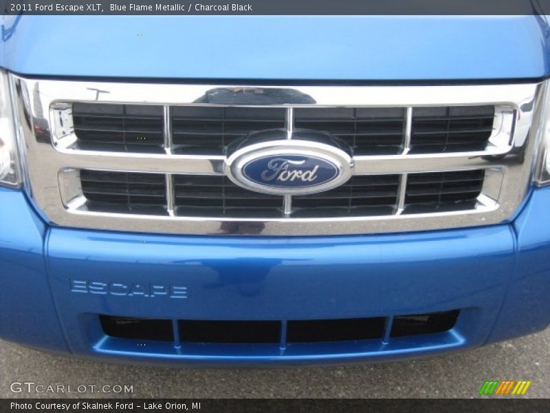 Blue Flame Metallic / Charcoal Black 2011 Ford Escape XLT