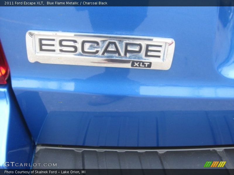 Blue Flame Metallic / Charcoal Black 2011 Ford Escape XLT