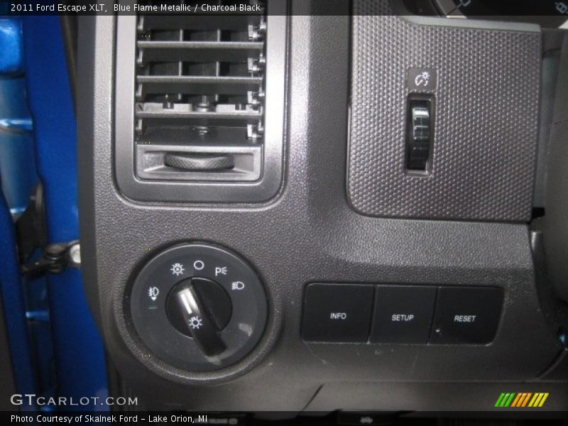 Blue Flame Metallic / Charcoal Black 2011 Ford Escape XLT
