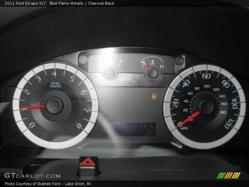 Blue Flame Metallic / Charcoal Black 2011 Ford Escape XLT
