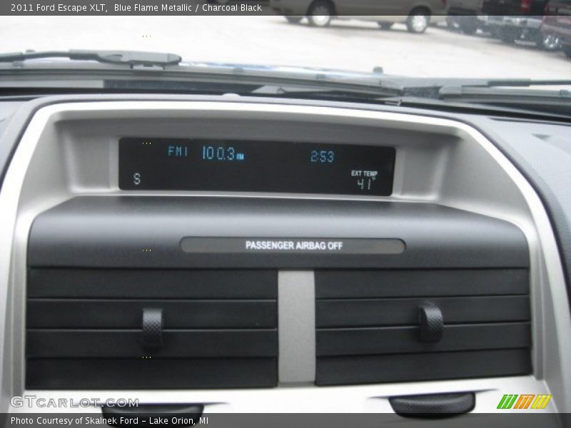 Blue Flame Metallic / Charcoal Black 2011 Ford Escape XLT