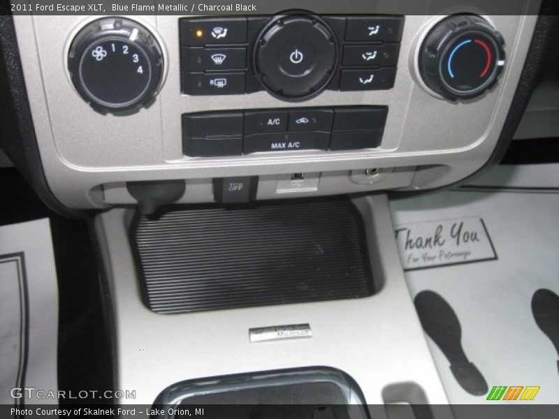 Blue Flame Metallic / Charcoal Black 2011 Ford Escape XLT