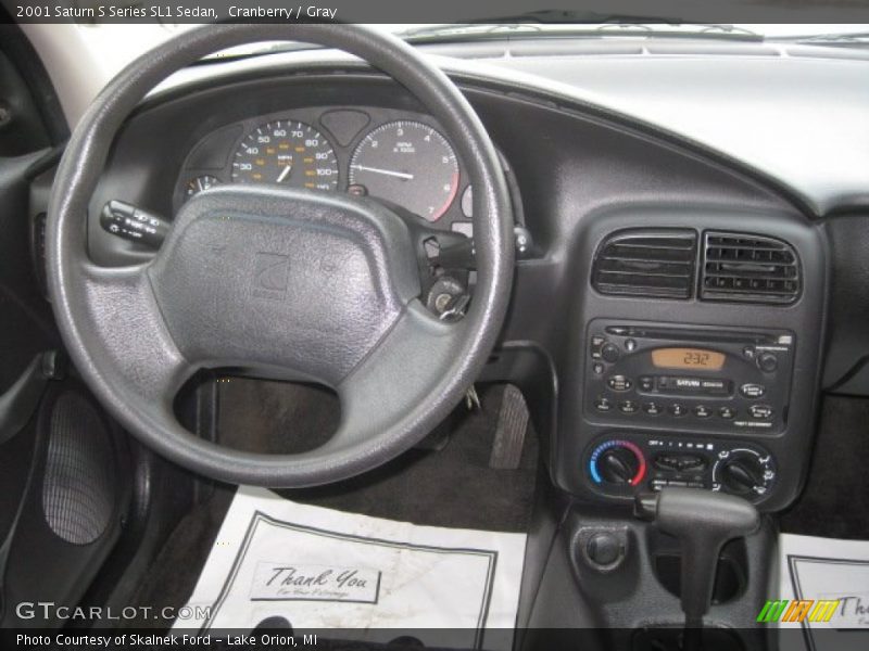Cranberry / Gray 2001 Saturn S Series SL1 Sedan
