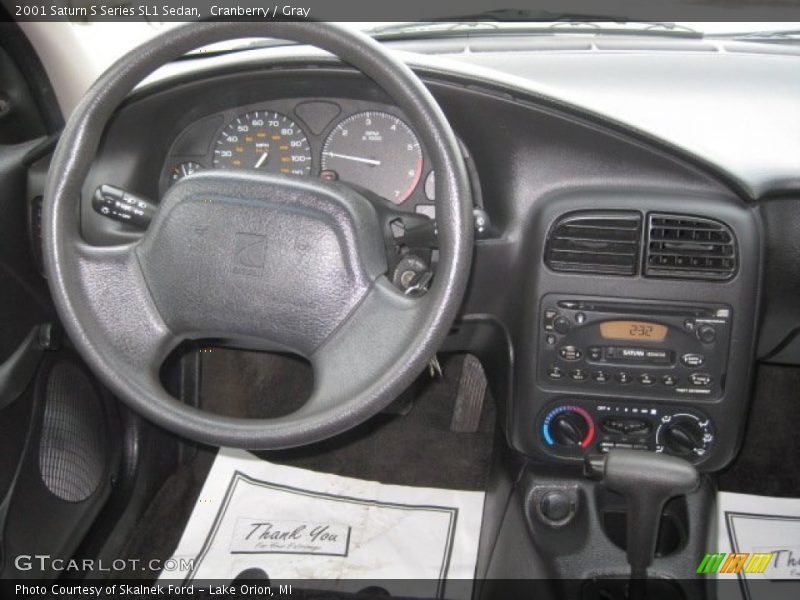 Cranberry / Gray 2001 Saturn S Series SL1 Sedan