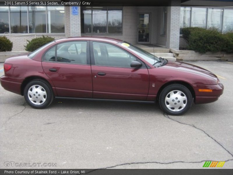Cranberry / Gray 2001 Saturn S Series SL1 Sedan