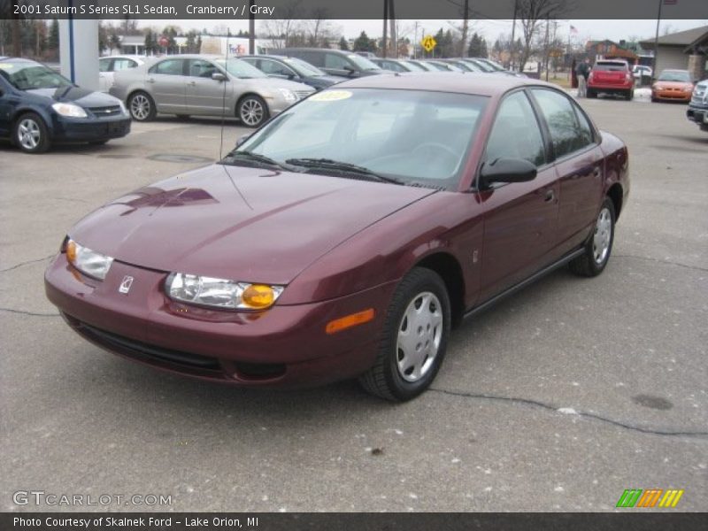 Cranberry / Gray 2001 Saturn S Series SL1 Sedan