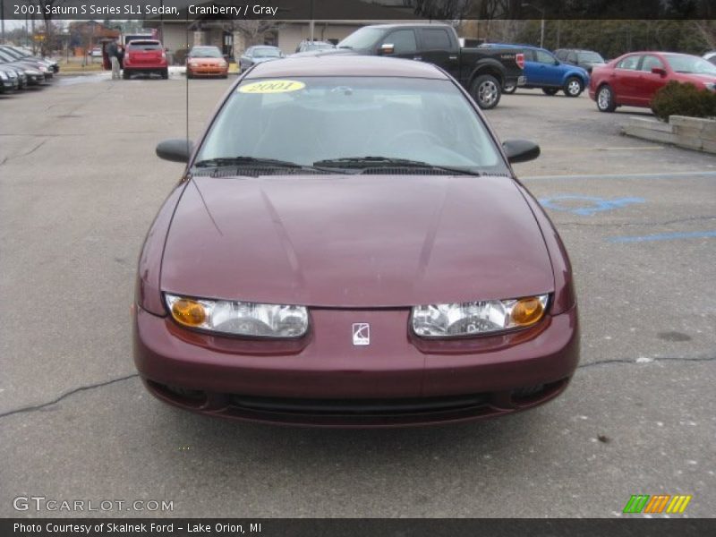 Cranberry / Gray 2001 Saturn S Series SL1 Sedan