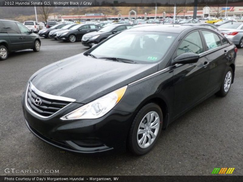 Midnight Black / Gray 2012 Hyundai Sonata GLS