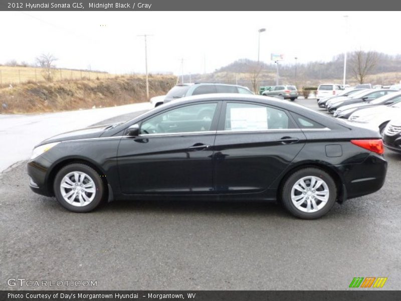 Midnight Black / Gray 2012 Hyundai Sonata GLS