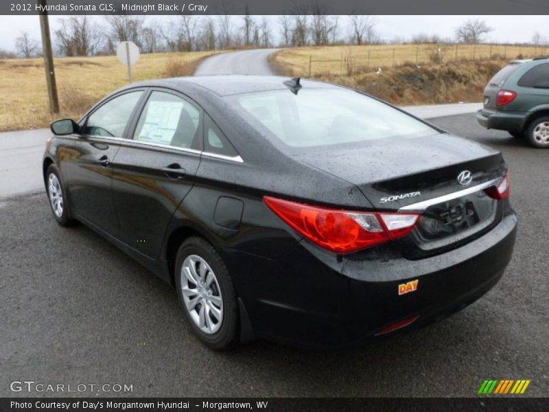 Midnight Black / Gray 2012 Hyundai Sonata GLS