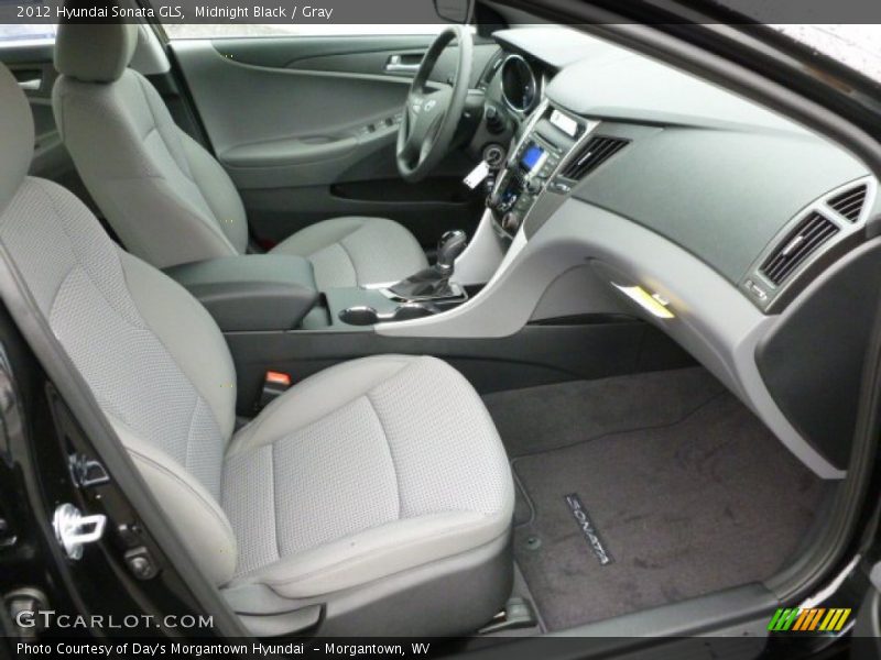 Midnight Black / Gray 2012 Hyundai Sonata GLS