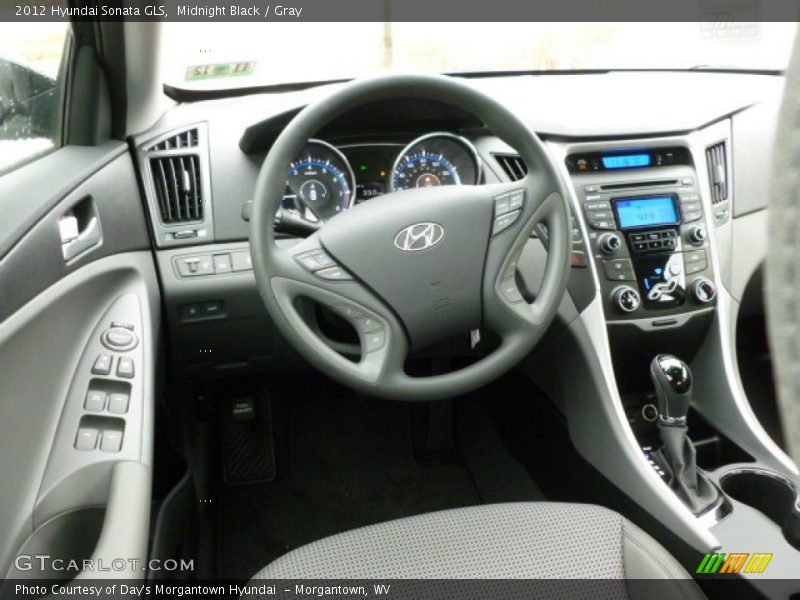 Midnight Black / Gray 2012 Hyundai Sonata GLS