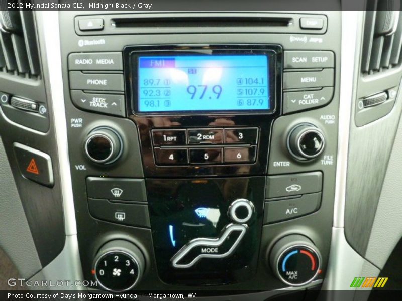 Midnight Black / Gray 2012 Hyundai Sonata GLS