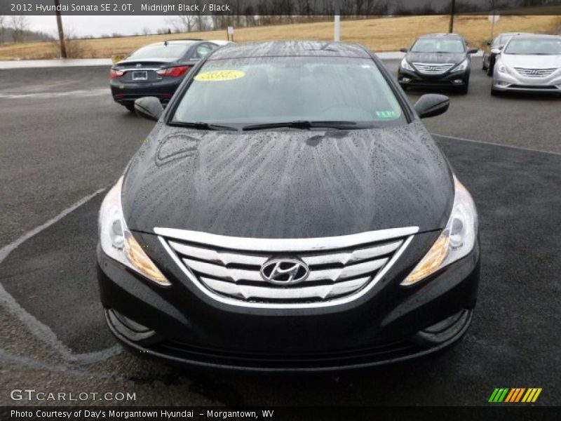 Midnight Black / Black 2012 Hyundai Sonata SE 2.0T