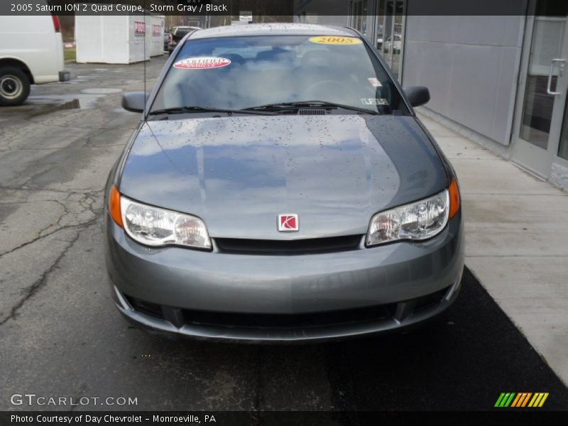 Storm Gray / Black 2005 Saturn ION 2 Quad Coupe