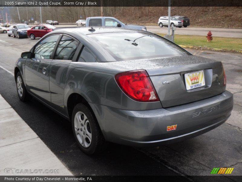 Storm Gray / Black 2005 Saturn ION 2 Quad Coupe
