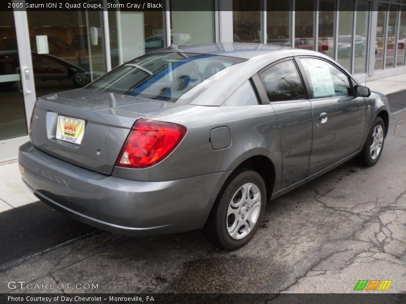 Storm Gray / Black 2005 Saturn ION 2 Quad Coupe