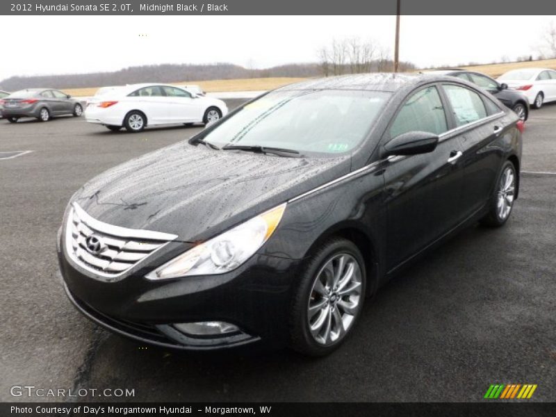 Midnight Black / Black 2012 Hyundai Sonata SE 2.0T