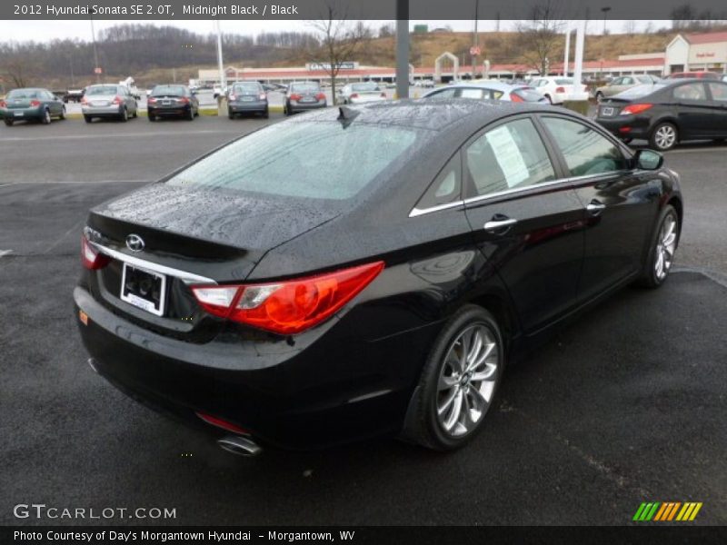 Midnight Black / Black 2012 Hyundai Sonata SE 2.0T