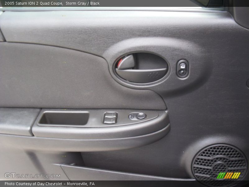 Storm Gray / Black 2005 Saturn ION 2 Quad Coupe
