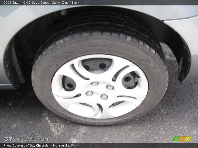 Storm Gray / Black 2005 Saturn ION 2 Quad Coupe