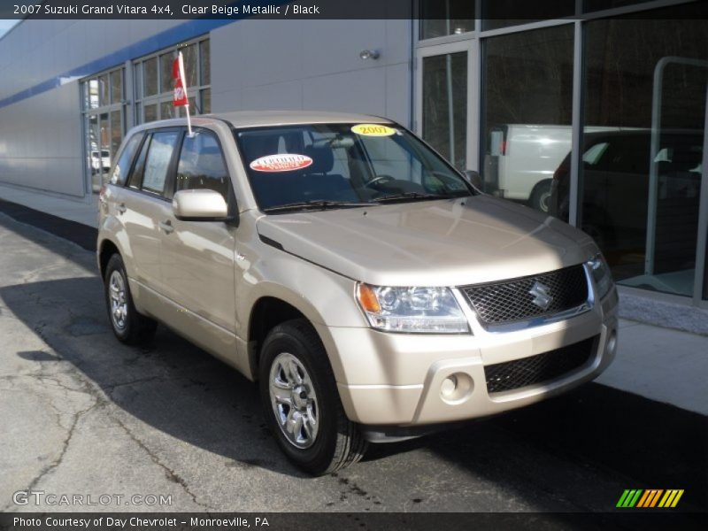 Clear Beige Metallic / Black 2007 Suzuki Grand Vitara 4x4