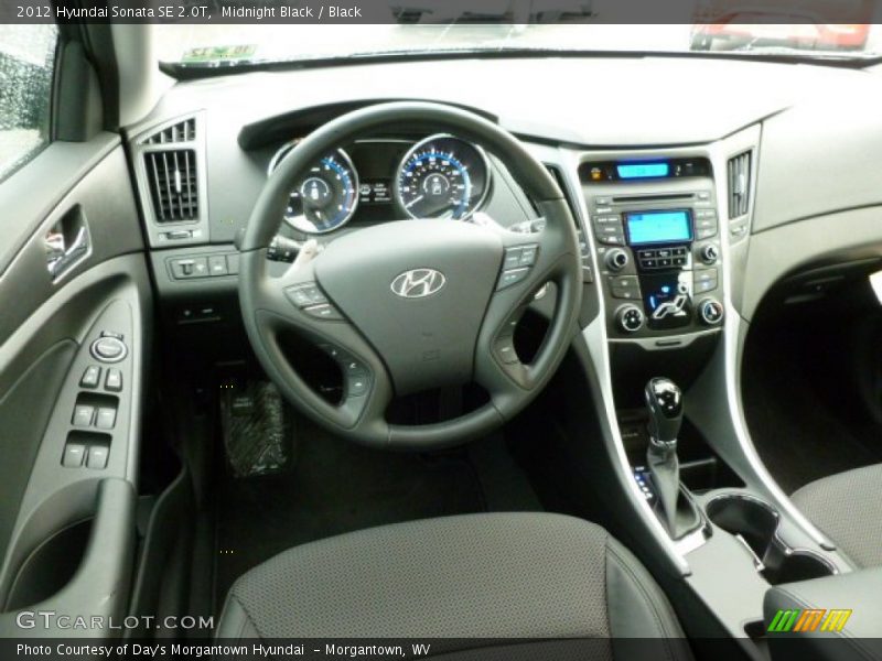 Midnight Black / Black 2012 Hyundai Sonata SE 2.0T