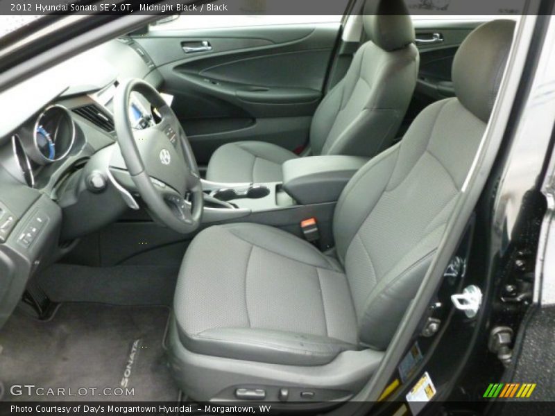 Midnight Black / Black 2012 Hyundai Sonata SE 2.0T