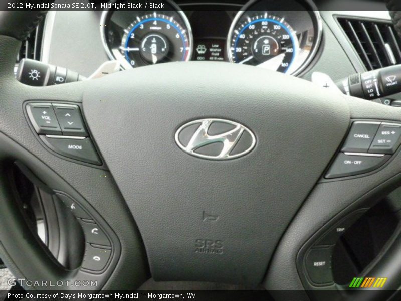 Midnight Black / Black 2012 Hyundai Sonata SE 2.0T