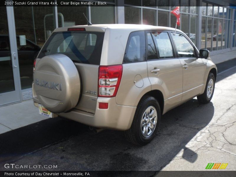 Clear Beige Metallic / Black 2007 Suzuki Grand Vitara 4x4