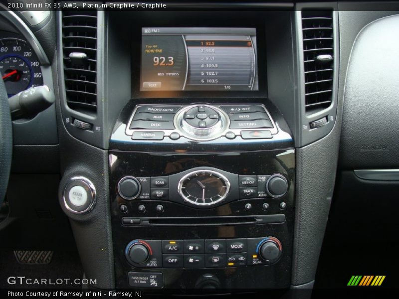 Platinum Graphite / Graphite 2010 Infiniti FX 35 AWD