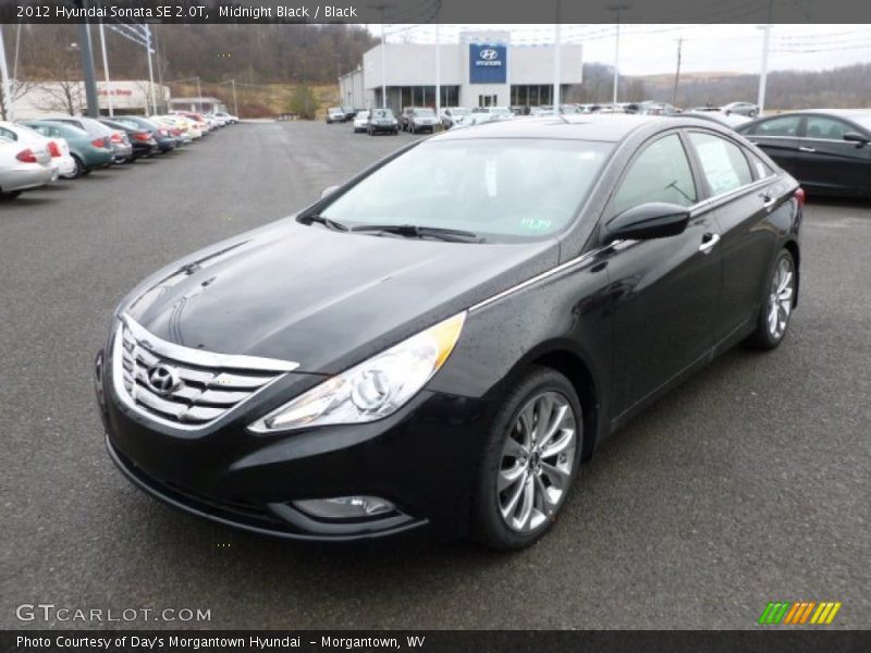 Midnight Black / Black 2012 Hyundai Sonata SE 2.0T