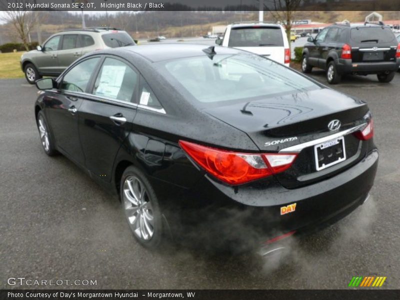 Midnight Black / Black 2012 Hyundai Sonata SE 2.0T