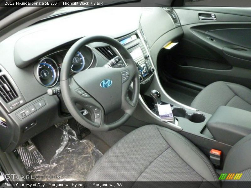 Midnight Black / Black 2012 Hyundai Sonata SE 2.0T