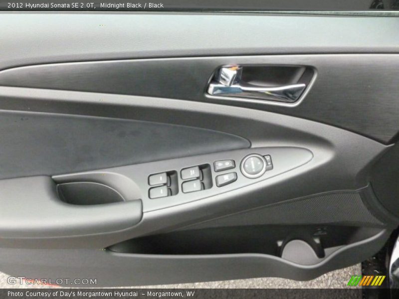 Midnight Black / Black 2012 Hyundai Sonata SE 2.0T