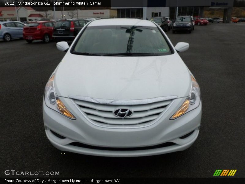 Shimmering White / Camel 2012 Hyundai Sonata GLS