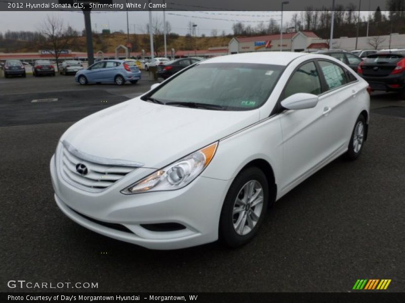 Shimmering White / Camel 2012 Hyundai Sonata GLS