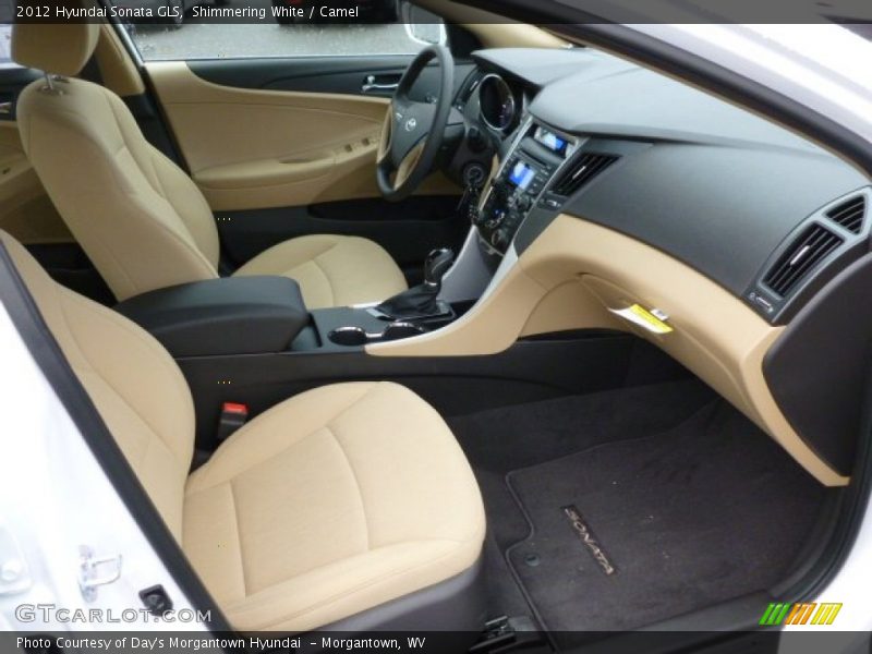 Shimmering White / Camel 2012 Hyundai Sonata GLS